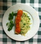 Salmon-RRPepper Sauce w Orzo